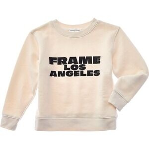 FRAME x Baby2Baby LA Kids Sweatshirt Size 8 Cream Bone Logo Crew Pullover